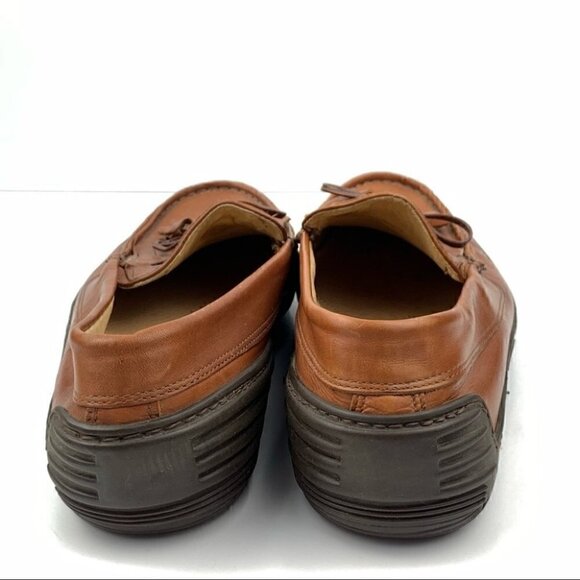 Cable & Co Mens loafers size 12 cognac brown Italian vintage leather main image 12